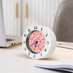 Girly Elephant And Hamsa Pattern Print Alarm Clock