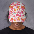 Girly Elephant And Hamsa Pattern Print Baseball Cap