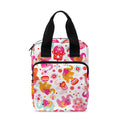 Girly Elephant And Hamsa Pattern Print Bible Tote Bag