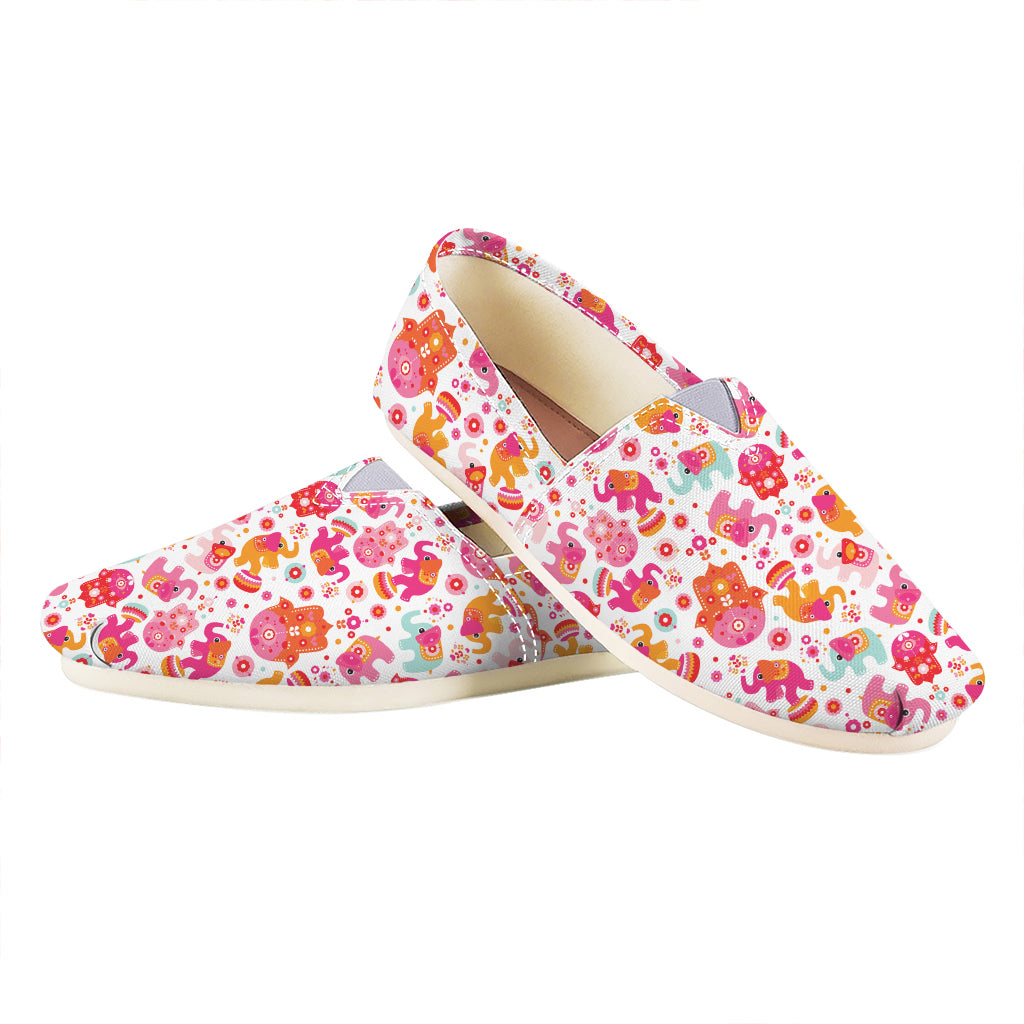 Girly Elephant And Hamsa Pattern Print Casual Shoes