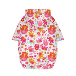 Girly Elephant And Hamsa Pattern Print Dog Zip Up Hoodie