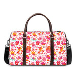 Girly Elephant And Hamsa Pattern Print Duffle Bag