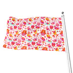 Girly Elephant And Hamsa Pattern Print Flag