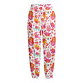 Girly Elephant And Hamsa Pattern Print Fleece Lined Knit Pants