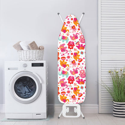 Girly Elephant And Hamsa Pattern Print Ironing Board Cover