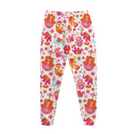 Girly Elephant And Hamsa Pattern Print Jogger Pants