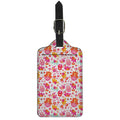 Girly Elephant And Hamsa Pattern Print Luggage Tag