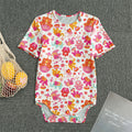 Girly Elephant And Hamsa Pattern Print Men's Bodysuit