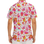 Girly Elephant And Hamsa Pattern Print Men's Deep V-Neck Shirt