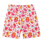 Girly Elephant And Hamsa Pattern Print Men's Swim Trunks