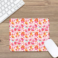 Girly Elephant And Hamsa Pattern Print Mouse Pad