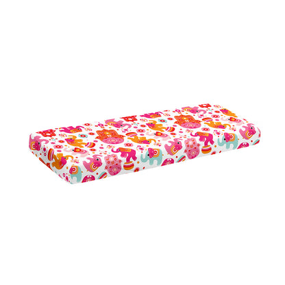 Girly Elephant And Hamsa Pattern Print Piano Keyboard Cover