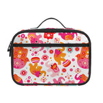 Girly Elephant And Hamsa Pattern Print Portable Lunch Bag