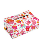 Girly Elephant And Hamsa Pattern Print Rectangle Tissue Box Cover
