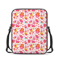 Girly Elephant And Hamsa Pattern Print Rectangular Crossbody Bag