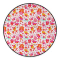Girly Elephant And Hamsa Pattern Print Round Floor Mat