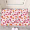 Girly Elephant And Hamsa Pattern Print Rubber Doormat