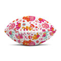 Girly Elephant And Hamsa Pattern Print Rugby Ball