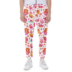 Girly Elephant And Hamsa Pattern Print Scuba Joggers