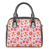 Girly Elephant And Hamsa Pattern Print Shoulder Handbag