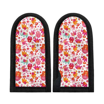 Girly Elephant And Hamsa Pattern Print Skillet Handle Cover