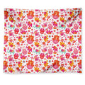 Girly Elephant And Hamsa Pattern Print Tapestry