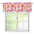 Girly Elephant And Hamsa Pattern Print Window Valance