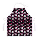 Girly Emo Skull Pattern Print Adjustable Apron
