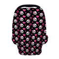 Girly Emo Skull Pattern Print Baby Seat Cover