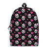 Girly Emo Skull Pattern Print Backpack