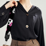 Girly Emo Skull Pattern Print Bag Strap