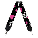 Girly Emo Skull Pattern Print Bag Strap