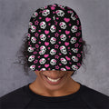 Girly Emo Skull Pattern Print Baseball Cap