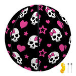 Girly Emo Skull Pattern Print Basketball