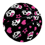 Girly Emo Skull Pattern Print Basketball