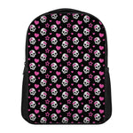 Girly Emo Skull Pattern Print Casual Backpack