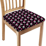 Girly Emo Skull Pattern Print Chair Cushion Cover