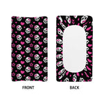 Girly Emo Skull Pattern Print Changing Pad Cover