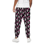 Girly Emo Skull Pattern Print Cotton Pants