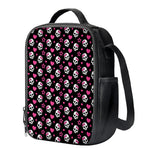 Girly Emo Skull Pattern Print Crossbody Lunch Bag