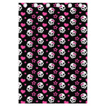 Girly Emo Skull Pattern Print Curtain