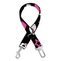Girly Emo Skull Pattern Print Dog Seat Belt
