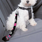 Girly Emo Skull Pattern Print Dog Seat Belt