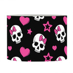 Girly Emo Skull Pattern Print Drum Lamp Shade