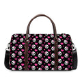 Girly Emo Skull Pattern Print Duffel Bag