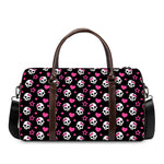 Girly Emo Skull Pattern Print Duffle Bag