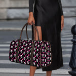 Girly Emo Skull Pattern Print Duffle Bag