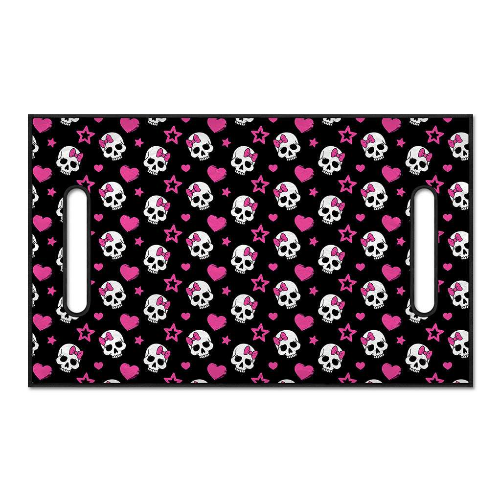 Girly Emo Skull Pattern Print Golf Cart Seat Cover
