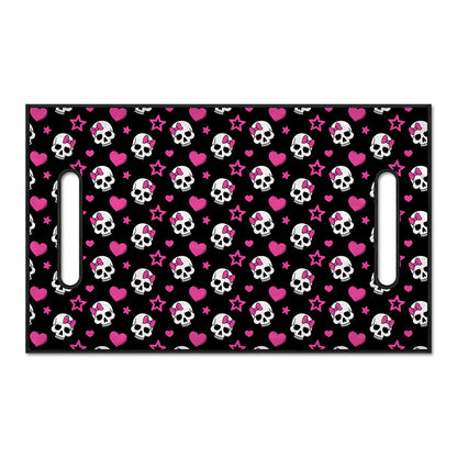 Girly Emo Skull Pattern Print Golf Cart Seat Cover