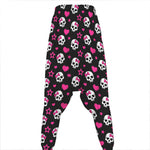 Girly Emo Skull Pattern Print Hammer Pants